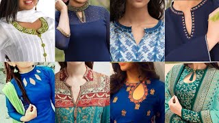 Latest Kurti Neck Designs for Girls 2022  Beautiful Front Neck Designs for Kurti Suits and Salwars [upl. by Taimi45]