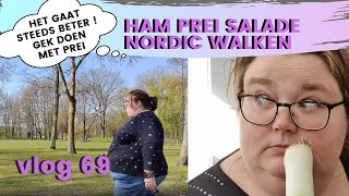 HAM PREI salade  NORDIC walking  VACCINATIE gepland  Danielle vlogt vlog 69 [upl. by Afaw]