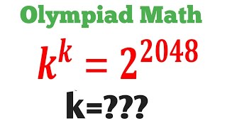 Russian  Olympiad math  kk  2²⁰⁴⁸  Find k  Can you solve this [upl. by Settera]