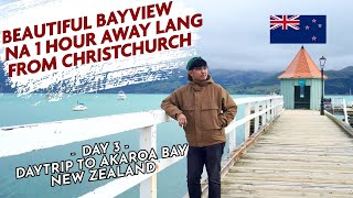 NEW ZEALAND VLOG Day Trip to Akaroa Bay Halswell Quarry Park Catons Bay  Foodtrip  Justice Dee [upl. by Yelac]