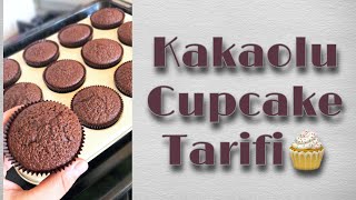 Kakaolu cupcake tarifihem çok kolay hem çok lezzetli 😋 [upl. by Rawdon]