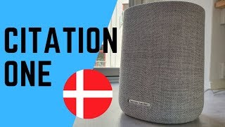 Harman Kardon Citation One  GOD LYD amp GOOGLE ASSISTANT [upl. by Adnamar400]