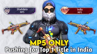 Pushing Top 1 Title in MP5  Solo BR Rank Weapon Glory Push with Tips and Tricks  Ep8 [upl. by Ahtelra]