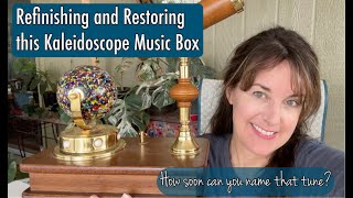 Restoring and Refinishing a kaleidoscope music box [upl. by Yalahs]