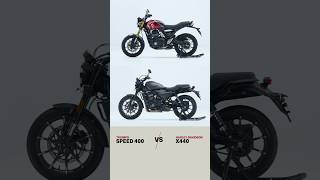 Triumph Speed 400 vs HarleyDavidson X440  Triumph Speed 400 FAQ 15 [upl. by Nylrahs]