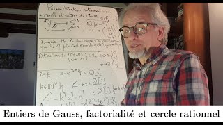 Entiers de Gauss factorialité et cercle rationnel [upl. by Mathre431]