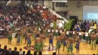 Farrington High SCHOOL Micronesia MayDay 2015 Boys Stick Dance [upl. by Nytsirhc227]