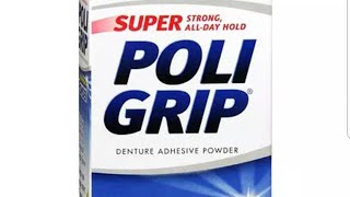 Poligrip super powder application on dentures demo video [upl. by Israel715]