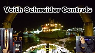 Tugboat Dual Camera 3  NightShift  Voith Schneider Controls [upl. by Eiram]