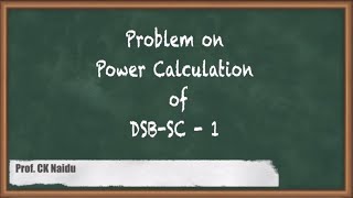 Mastering Problem 1 Power Calculation In DSBSC Signals  GATE Communications [upl. by Copp]