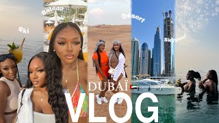 VLOG  je pars à Dubaï avec ma soeur  NOTRE MEILLEURE VIE   désert yatch  beach club ski… [upl. by Ahcilef]