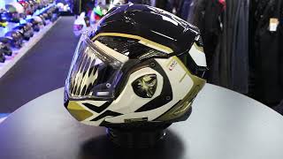 LS2 FF901 Advant X Metryk Flip Front Helmet BlackGold [upl. by Oehsen]