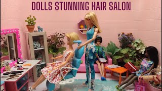 hairstyl salon for dolls [upl. by Ambros]