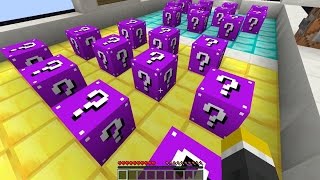 Minecraft MAGENTA LUCKY BLOCK vs ROBOGUNNER [upl. by Tarah483]