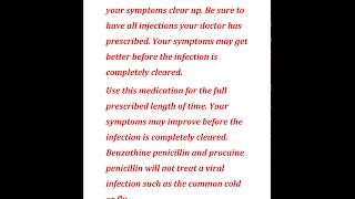 Benzathine penicillin and procaine penicillin [upl. by Ovatsug]