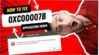 Don’t Let Application Error 0xc00007b Stop You Windows Fix it Now Quick Fixes [upl. by Hedi]