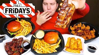 My First Time Trying Ribs • TGI Fridays Feast • MUKBANG [upl. by Doersten590]