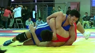 GrecoRoman Wrestling レスリング  96kg Match [upl. by Nett479]