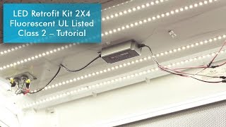 MaxLite TRK Troffer Retrofit Kit  Installation Video [upl. by Sabrina]