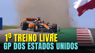 F1 2023  VERSTAPPEN LIDERA TREINO COM LECLERC EM 2º E HAMILTON 3º  TREINO LIVRE GP ESTADOS UNIDOS [upl. by Mikkel]