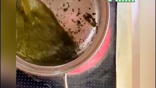 How to Cook Ewedu jute Soup without BlenderMash Broom [upl. by Junno]