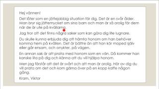 Skriva på SFI  Ge tips och råd [upl. by Raquel]