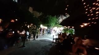 Nightlife in Rhodes Greece  Pubs Restaurants  Musicians [upl. by Natividad]