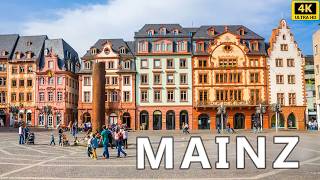 MAINZ A Walking Tour of Germanys Hidden Gem 4K UHD [upl. by Mllly]