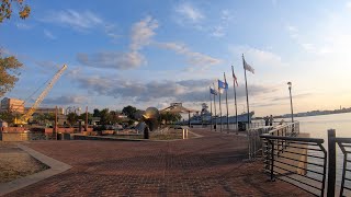 Camden Waterfront RCA Pier Adventure Aquarium Battle Ship Museum Camden NJ 13092024 [upl. by Nobie9]