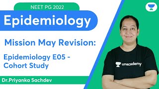 Mission May Revision Epidemiology E05  Cohort Study  Lets crack NEET PG  DrPriyanka [upl. by Caressa]