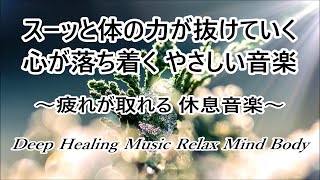 【疲労回復 音楽】心 体 脳の疲れが取れる音楽・疲れた時に聞く音楽・自律神経を整える音楽・睡眠音楽  安眠 リラックス効果 心が落ち着く優しい音楽 ヒーリングミュージック 休息音楽 波の音 α波 [upl. by Johppa]