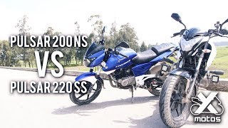 PULSAR 200 NS VS PULSAR 220 SS  X MOTOS [upl. by Eetak]