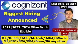 Cognizant Superset Hiring Announcement  Cognizant Off Campus drive 2024 2023 2022 Batch [upl. by Eiromem213]