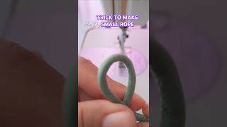 Sewing tips and tricks  THIS WAY MAKES YOU QUICKLY MAKE SMALL ROPE shorts sewinghacks [upl. by Arrac]