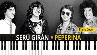 PEPERINA 1981 Serú Girán TUTORIAL piano cover  partitura [upl. by Mines]