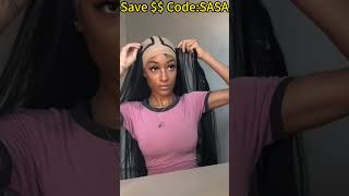 💇HOW TO Sleek Long Hair Quick Weave wLeave Out l Straight Natural Hair ElfinHair [upl. by Tallbott]