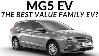 MG5 Excite 2021 EV Electric Estate Car Review  London Family First Impressions Winchester Silver [upl. by Estren305]