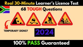 FULL 68 Question Learners License Test 2024 Real Test Tough Questions [upl. by Anigar934]