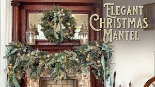 Elegant Christmas Fireplace Mantel Garland Idea  How To Decorate A Fireplace Mantel For Christmas [upl. by Mauro]