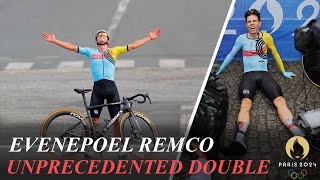 Remco Evenepoel Wins Mens Road Race for Second Gold Madouas Valentin Silver Laporte Bronze [upl. by Starr]