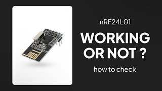 How to check if nRF24L01 is working or not with only one module  Hindi [upl. by Rebme859]