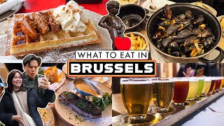 BRUSSELS FOOD GUIDE  14 Great Places to Eat [upl. by Padriac]