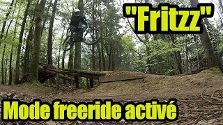 MTB Cube fritzz 180hpa race 275 2015Mode Freeride activé [upl. by Enomaj564]