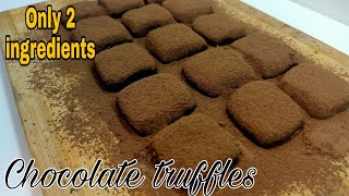 Chocolate truffles recipe  Only 2 ingredients chocolate truffles Chocolate truffles [upl. by Liddle]