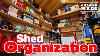 How To Maximize Storage Space  Shed Organization  Garage Organization  Garage Storage Ideas  DIY [upl. by Sirhc]