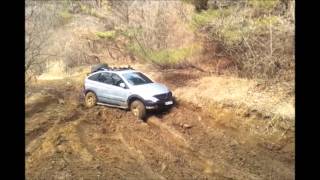 Ssangyong Actaeon offroad 4x4 mud mire fight desperately [upl. by Layney]