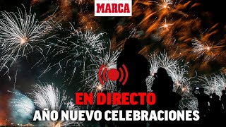 Celebraciones de FIN DE AÑO en todo el mundo I Campanadas Luces láser y fuegos artificiales [upl. by Jaeger108]