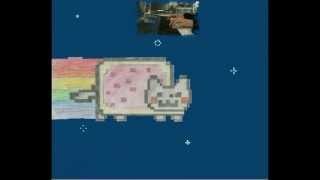 Nyan Cat  Piano Cover  Drawing  Animation [upl. by Cotterell]