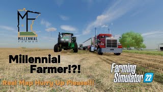 MN Millennial Farmer  Real Map Hurry Up Please  Farming Simulator 22 [upl. by Fachini]