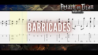 Barricades  Attack on Titan OST  Fingerstyle Guitar TAB [upl. by Alanna126]